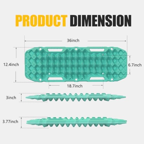 BUNKER INDUST Off-Road Traction Boards, Pair Recovery Tracks Traction Mat - Image 2