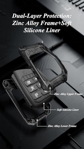 USA Flag-Inspired Heavy Duty Zinc Alloy Key Fob Cover, Accessories Chevy 2022 - Image 5