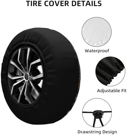 Spare Tire Cover for RV Camper, Tiger Animal Tire Cover Protectors, - Image 4
