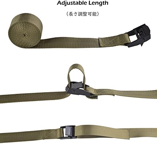 TRIWONDER Cinch Tie Down Strap Lashing Straps Heavy Duty Nylon Straps - Image 4