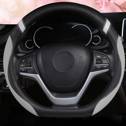 Cxtiy D-Shaped Flat Bottom Steering Wheel Cover by Cxtiy