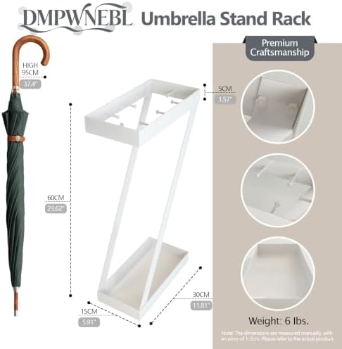 Umbrella Holder for Entryway, Metal Umbrella Storage Rack Ideal for Home Office - Image 3