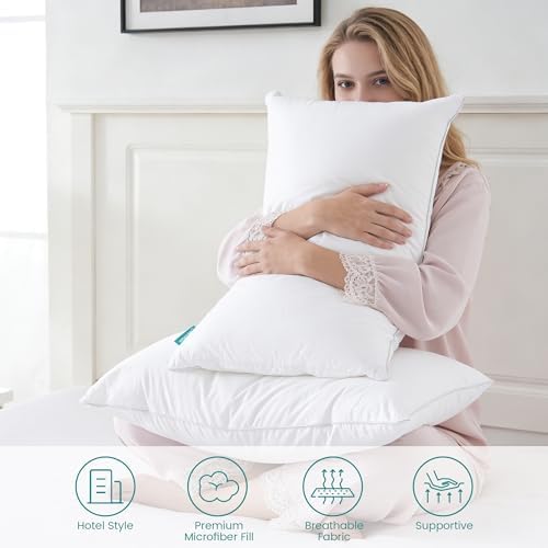 Oubonun 20"x26" Decorative Bed Pillow 2 Pack, 100% Cotton Cover Living Room - Image 6
