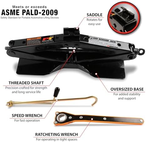 Performance Tool W1622 2 Ton SUV Scissor Jack - Image 2