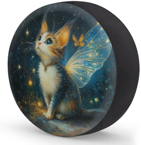 Cat Fairy Spare Tire Cover Dust-Proof Wheel Protector - Image 2