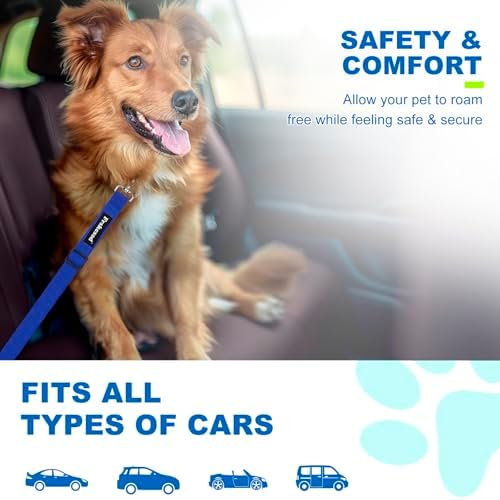 2 PCS Dog Seat Belt for Car Frskcssd Adjustable Dog Car Harness Heavy Duty - Image 5
