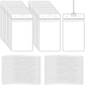 100 Pack Luggage Bag Tag Holders by koorito