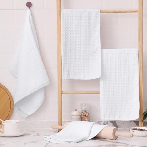 Homaxy Microfiber Waffle Weave Kitchen Towels, 8 Pack - Image 5