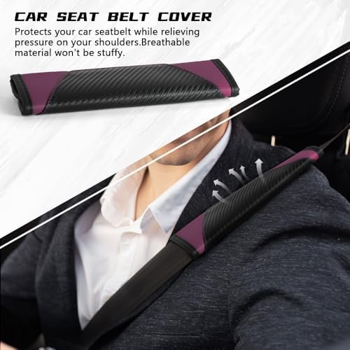 2PCS Car Seat Belt Cover Pads, Seatbelt Shoulder Cushion - Image 6