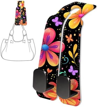 PU Leather Car Seat Hook, Storage Headrest Hanger, Cute Car Backseat Organizer - Image 6