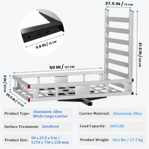 Aluminum Hitch Cargo Carrier - Image 2