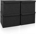 Bagnizer Large 22 Quart Linen Fabric Foldable Storage Bin Cube Organizer Basket by Bagnizer