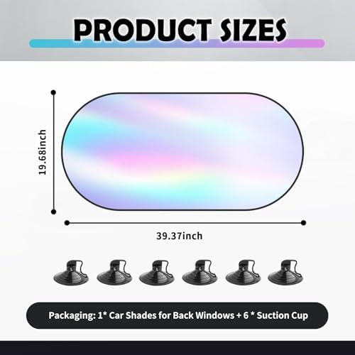 39.37×19.68" Car Rear Window Sun Shade - Image 2