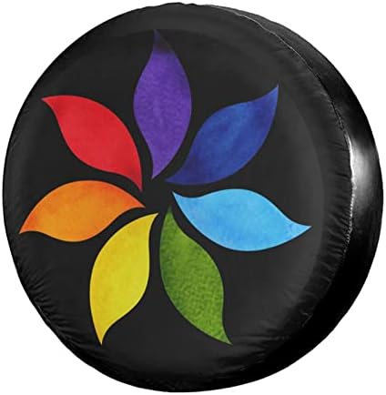 Color Chakra Mandala Spare Tire Cover Wheel Tire Cover Fit Trailer, SUV and by Foruidea