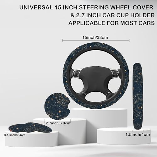 Astrology Moon Star Steering Wheel Cover - Image 2
