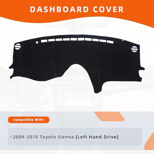 Dashboard Cover Dash Mat Fit for to-yota Sienna 2010-2004, Car Dash Board Mat - Image 2