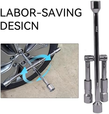 14-Inch Foldable 4-Way Lug Wrench Set - Image 6