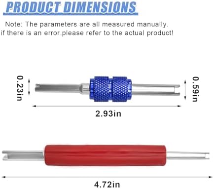 Valve Core Removal Tool Set, Dual Head R134A R12 A/C HVAC Schrader Valve Remover - Image 2