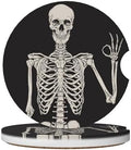 Skull Gothic Car Cup Holder Coasters 2 Pack 2.63" by Unknown