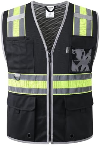 JKSafety Safety Vest for Men Women Hi Vis Relfective Vest by JKSafety