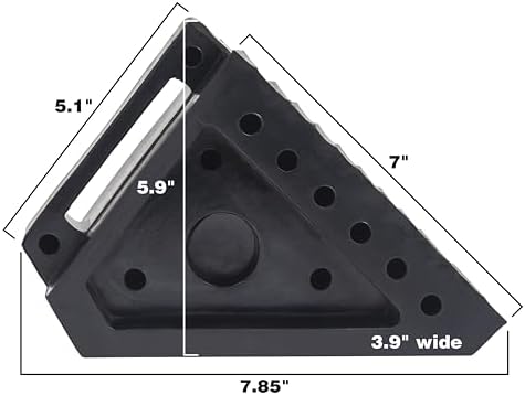 A20014 Arcan Solid Rubber Wheel Chocks - Image 4