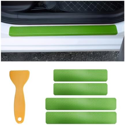 Ohleats 4 PCS Car Door Sill Protectors, Anti Scratch Carbon Fiber Auto by Ohleats