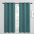 NICETOWN Kitchen Blackout Curtains, 1 Pair, 42 by 68-inch, Sea Teal by NICETOWN