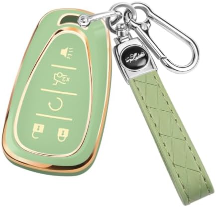 for Chevy Key Fob Cover, 5 Buttons TPU Key Cover by CARKEYCOVERforKERHXLE