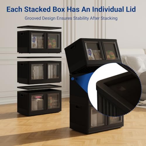 FLEXIMOUNTS 304 QT Stackable Plastic Storage Bins - Image 4