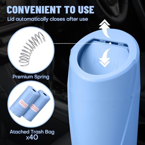 Car Trash Can Bin with Lid - Image 6