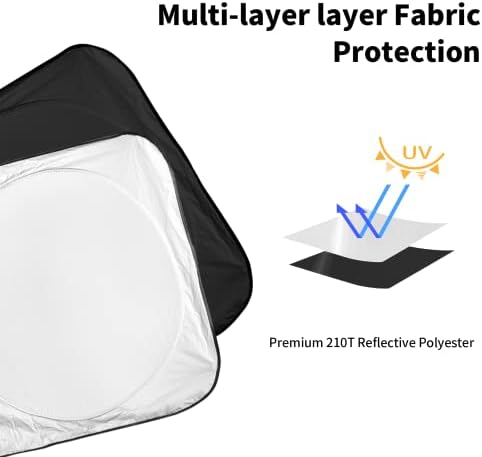 Windshield Sun Shade for 2019-2025 2026 Subaru Forester Sunshades Sun Visor - Image 6