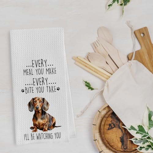 Funny Dachshund Dish Towels Set - Image 3