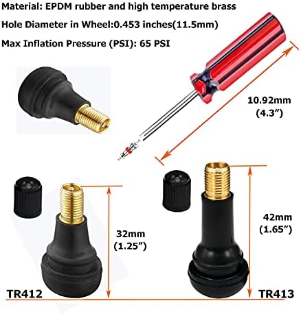 Dr.Roc Tire Valve Stem Puller Tools Set –1 x Valve Stem Installer, 10 x Brass - Image 3