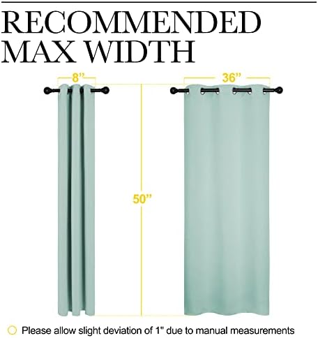 NICETOWN Aqua Blue Room Darkening Curtains - Image 7