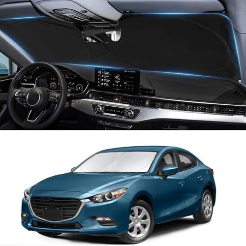 Custom Fit Mazda 3 Windshield Sunshade by INSAUTO
