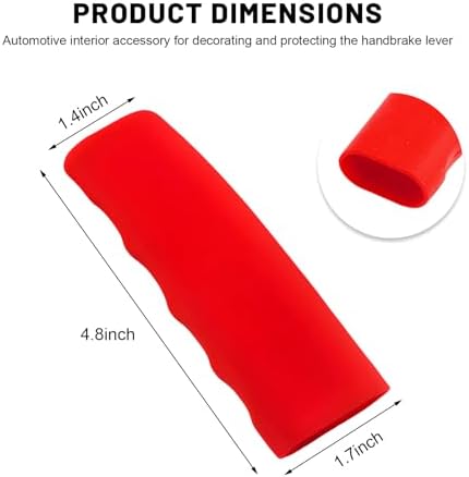 Car Handbrake Cover, Waved Shaped Auto Hand Brake Protector Comfortable Handle - Image 2