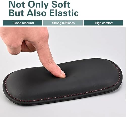 2PCS Car Door Armrest Pads, Soft Leather+Memory Foam Car Knee Pads, Soft - Image 3