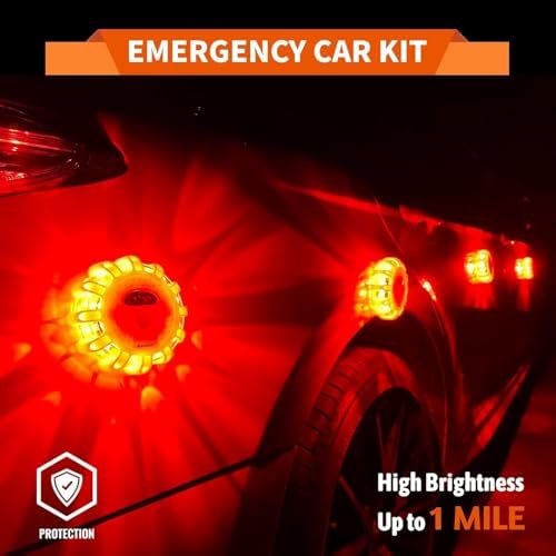 12Pack LED Road Flares, Rechargeable Emergency Safety Kit - Image 7