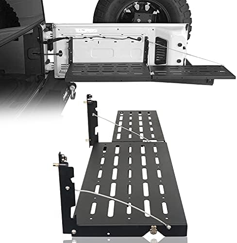 Hooke Road Wrangler JK Tailgate Table Camping Cargo Shelf Storage Rack by HookeRoad
