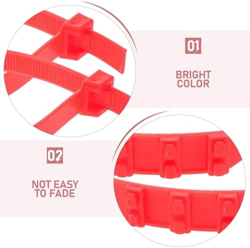 20pcs Rubber Car Tire Snow Chains Universal Anti Skid Zip Ties - Image 7