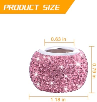 4PCS Bling Car Headrest Collars, Crystal Rhinestone Vehicle Head Rest Collars - Image 2