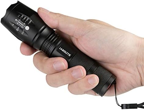 JARDLITE LED Emergency Handheld Flashlight, 4 Pack, Adjustable Focus, Water - Image 3