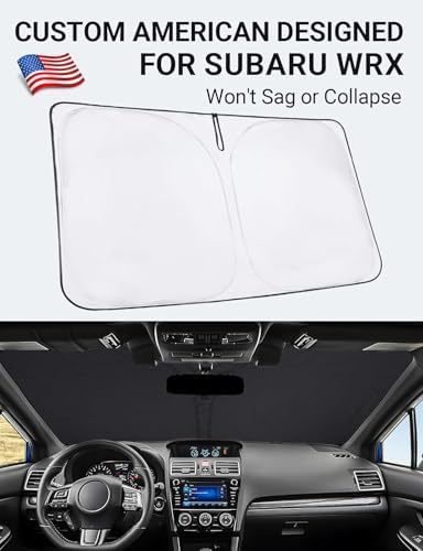 Proadsy Custom Fit 2015-2021 Subaru WRX Windshield Sun Shade, Blocks Heat - Image 2