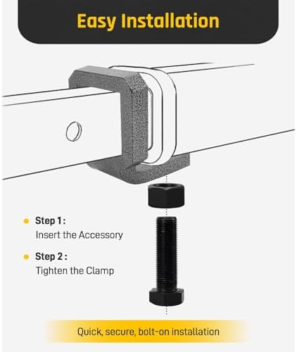 Hitch Tightener Anti Rattle Stabilizer, 2 Inch Trailer Hitch Clamp - Image 3