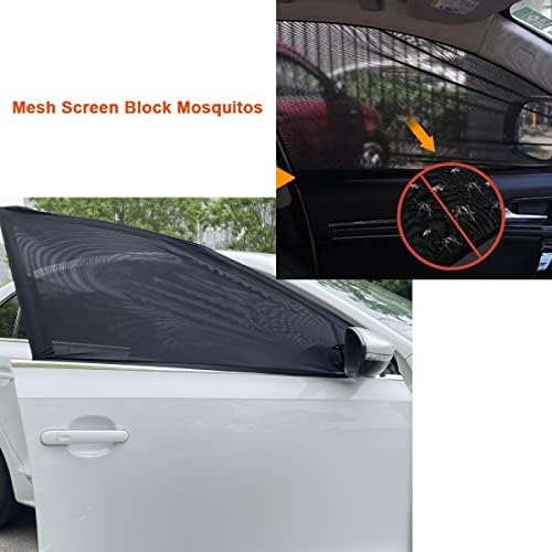 2 Pack Car Front Side Window Shades Mesh Screen - Image 4