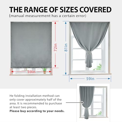 JILRON Magic Tape Stick on Portable Curtains - Image 3