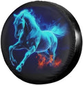 Delerain Blue Horse Spare Tire Cover Wheel Protectors Sun Protector Waterproof by Delerain