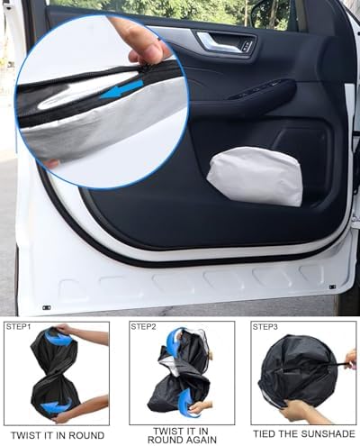 Foldable Front Windshield Sunshade fit - Image 4