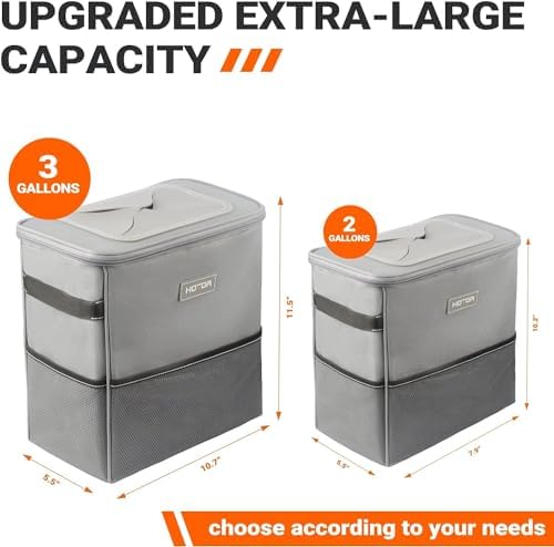 HOTOR Car Trash Can, Leakproof Car Organizer - Image 6
