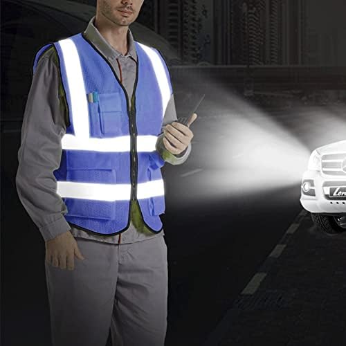 XIAKE Reflective Safety Vest for Men & Women High Visibility Class 2 Vest - Image 3